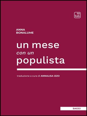 cover image of Un mese con un populista